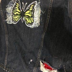 Butterfly Levi’s jean jacket